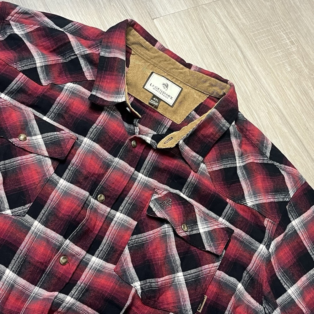 Legendary‎ Whitetails Men's Flannel Long Sleeve Plaid 4XL Shacket Style